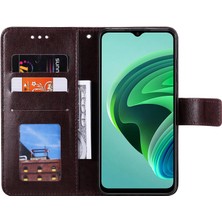 4U Sky Xiaomi Için Redmi Note 11E 5g/redmi 10 5g/redmi 10 Prime+ 5g Contom Anti-Cüzdan Stand Tasarımı Baskılı Mandala Çiçek Pu Deri Telefon Flip Cover Telefon Vaka-Kahverengi (Yurt Dışından)