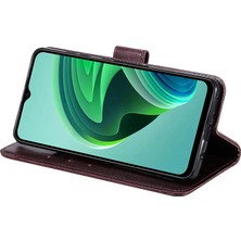 4U Sky Xiaomi Için Redmi Note 11E 5g/redmi 10 5g/redmi 10 Prime+ 5g Contom Anti-Cüzdan Stand Tasarımı Baskılı Mandala Çiçek Pu Deri Telefon Flip Cover Telefon Vaka-Kahverengi (Yurt Dışından)