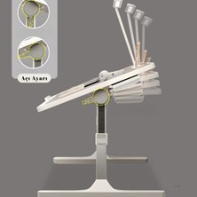 Karr Office Yükseklik Ayarlı Laptop Sehpası | Yükseklik Ve Açı Ayarlı Çalışma Sehpası | Katlanabilir Laptop Sehpası | Katlanabilir Çalışma Sehpa 60x40