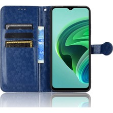 4U Sky Xiaomi Için Redmi Note 11E 5g/redmi 10 5g/redmi 10 Prime+ 5g Baskı Dot Pot Desen Deri Telefon Kılıf Cüzdan Stand Flip Cover-Dark Mavi (Yurt Dışından)