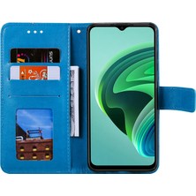 4U Sky Xiaomi Için Redmi Note 11E 5g/redmi 10 5g/redmi 10 Prime+ 5g Contizasyon Anti-Cüzdan Stand Tasarımı Mandala Çiçek Pu Deri Telefon Flip Kapak Telefon Kılıf Mavisi (Yurt Dışından)