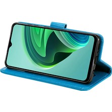 4U Sky Xiaomi Için Redmi Note 11E 5g/redmi 10 5g/redmi 10 Prime+ 5g Contizasyon Anti-Cüzdan Stand Tasarımı Mandala Çiçek Pu Deri Telefon Flip Kapak Telefon Kılıf Mavisi (Yurt Dışından)