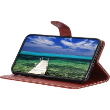 4U Sky Xiaomi Için Litchi Doku Telefon Kılıfı Redmi Not 11E 5g/redmi 10 5g/10 Prime+ 5g, Katlanabilir Stand Cüzdan Pu Deri Tam Koruma Kabuk-Kahverengi (Yurt Dışından)