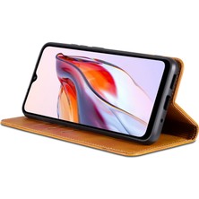 4U Sky Xiaomi Poco C55 4g/redmi 11A 4g/redmi 12C 4g Deri Telefon Kasası Cüzdan Standı Akıllı Telefon Kapak Kahverengi (Yurt Dışından)