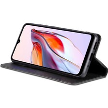 4U Sky Xiaomi Poco C55 4g/redmi 11A 4g/redmi 12C 4g Deri Telefon Kasası Cüzdan Standı Akıllı Telefon Kapak-Siyah (Yurt Dışından)