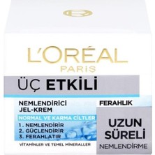L'Oréal Paris Üç Etkili Ferahlık Yoğun Nemlendirici Jel Krem 50 ml