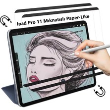 TEKNETSTORE Ipad Pro 4. Nesil 2022 M2 11" Inç Uyumlu Magnetic (Mıknatıslı) Paperlike Kağıt Hissiyatlı