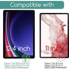 TEKNETSTORE Samsung Galaxy Tab S9 Fe Plus 12.4 Inç Nano Kırılmaz Ekran Koruyucu SM-X610 Tam Uyumlu