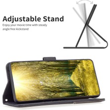 4U Sky Xiaomi Için Poco X5 5g/redmi Note 12 5g (Global)/(Hindistan)/(Çin) Baskılı Telefon Kılıfı Stand Flip Deri Cüzdan Kapak Black (Yurt Dışından)