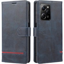 4U Sky Xiaomi Redmi Için Note 12 Pro 5g/note 12 Pro Speed ​​5g/poco X5 Pro 5g Yatay Hat Stand Cüzdan Deri Kapak Mavisi (Yurt Dışından)