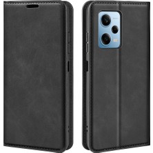 4U Sky Xiaomi Redmi Için Note 12 Pro 5g/note 12 Pro Speed ​​5g/poco X5 Pro 5g Cilt Touch Pu Deri Deri Stand Telefon Kapağı Cüzdan Kılıf Black (Yurt Dışından)