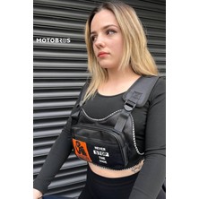 Bike Sky Motosiklet Reflektörlü Yelek ve Motosiklet Göğüs Çantası Unisex (Terletmez ve Su Geçirmez)