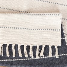 Homestead Chicretreat Dekoratif Kilim | Kaymaz Tabanlı, Makinede Yıkanabilir ve Katlanabilir | Nefes Alabilen Açık Gri Pamuk Dokuma | Homesteadart Rugs