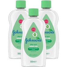 Johnson's Baby Nemlendirici Aloe Veralı Bebek Yağı 300 ml x 3 Adet