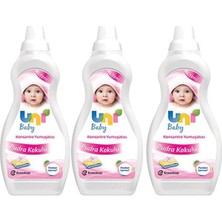 Uni Baby Pudra Kokulu Konstantre Yumuşatıcı 1,2 Lt 3 Lü Paket