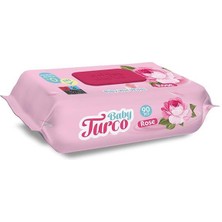 Baby Turco Islak Havlu Gül 90 x 24 Adet Ekonomik Koli