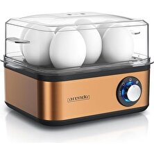 Arendo - 1 Ila 8 Yumurta Için Paslanmaz Çelikten Yapılmış Yumurta Pişiricisi 500W