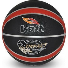 Voit Impact 057 Basketbol Topu No: 7 Siyah-Kırmızı Renkli Yüksek Performanslı Top