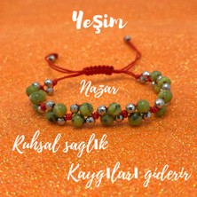 Yıldız Doğal Taş 6mm Ipli Yeşim Ayarlanabilir Ölçü Doğal Taş Bileklik