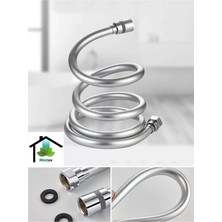 Mintev Gri Pvc Malzeme Ultra Dayanıklı Kırılmaz Patlamaz Kaliteli Banyo Duş Hortumu