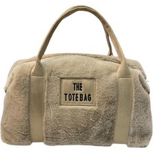 The Tote Bag Peluş Askılı Kadın El ve Omuz Çantası