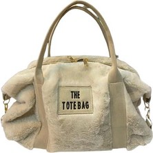 The Tote Bag Peluş Askılı Kadın El ve Omuz Çantası