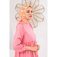 İpekhan Relax Geometrik Trapz Soft Eşarp Altuni 1144-14