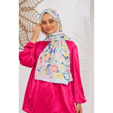 İpekhan Nature Easy Tullipa Soft Şal Turkuaz 3033-02