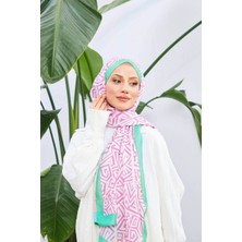 İpekhan Colorday Pure Soft Şal Beyaz Pembe 3040-06