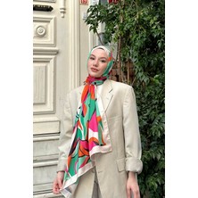 İpekhan Nature Lilyum Soft Şal Yeşil Gri 3036-06