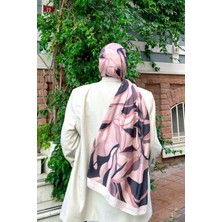 İpekhan Nature Lilyum Soft Şal Fuşya Siyah 3036-12