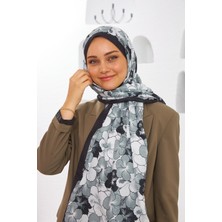 İpekhan Nature Gardenya Soft Şal Koyu Gri 3034-08