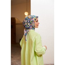 İpekhan Geo Oval Soft Eşarp Pembe Lila 1158-03