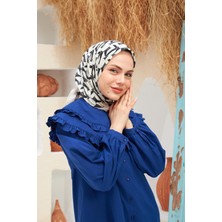 İpekhan Eva Desen Eşarp Beyaz 1132-12