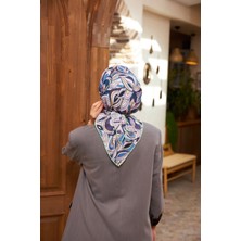 İpekhan Geo Oval Soft Eşarp Mor Pudra 1158-14