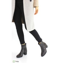 Mammamia Kadın Hakiki Deri Slim Kalıp Klasik Topuklu Bot M24/KB5070