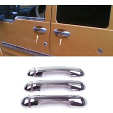 ZNZ Oto Aksesuar Ford Connect 2002-2014 Arası Krom Kapı Kolu 3 Kapı P.çelik