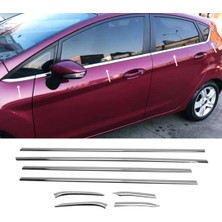 ZNZ Oto Aksesuar Ford Fiesta Krom Cam Çıtası 8 Prç Pçelik 2009-2016 Arası