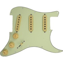 Manual Sss Yüklü Pickguard Kablolu Çizik St (Yurt Dışından)