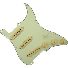 Manual Sss Yüklü Pickguard Kablolu Çizik St (Yurt Dışından)