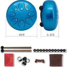 Manual Mavi ile 6 Inç 8 Not Çelik Davul Vurmalı Çalgı Davul (Yurt Dışından)