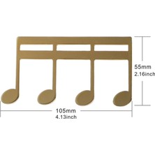 Manual Metal Müzik Klibi, Klibi Notalar Klasörler Müzik Standı Klipler Aureate (Yurt Dışından)