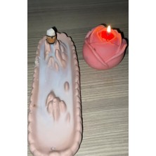 Eloza Floral Art Beton,geri Akışlı Şelale Buhurdanlık ve Cubuk