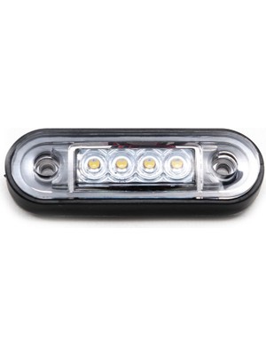 Ahmet Otomotiv 4 Ledli Beyaz Flintstones LED Lamba Beyaz Renk 12V-24V