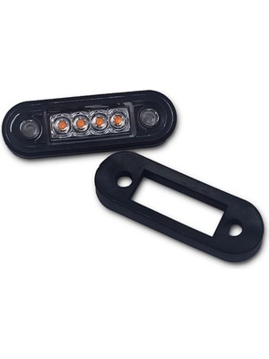 Ahmet Otomotiv 4 Ledli Sarı LED Lamba Sarı Renk 12V-24V
