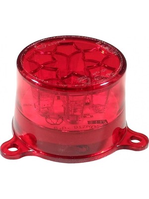 Ahmet Otomotiv Yuvarlak Şapka Tip LED Lamba 12/24V Kırmızı Stop Lambası