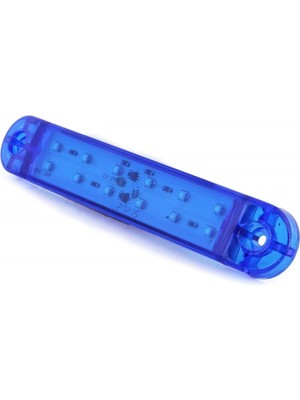 Ahmet Otomotiv Çift Sıra LED Mavi Renk 12LEDLI 13CM 12V-24V