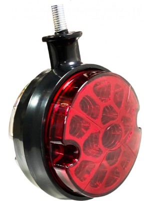 Ahmet Otomotiv (2 Adet) 38 Ledli Ayna Altı Küpe LED Lamba Sarı-Kırmızı 12V-24V