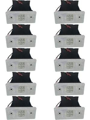 Ahmet Otomotiv 10 Adet Side Marker LED Lamba Beyaz 12V-24V