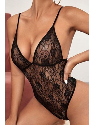 Bella Notte -     Siyah Dantel Özel Tasarim Babydoll 15073